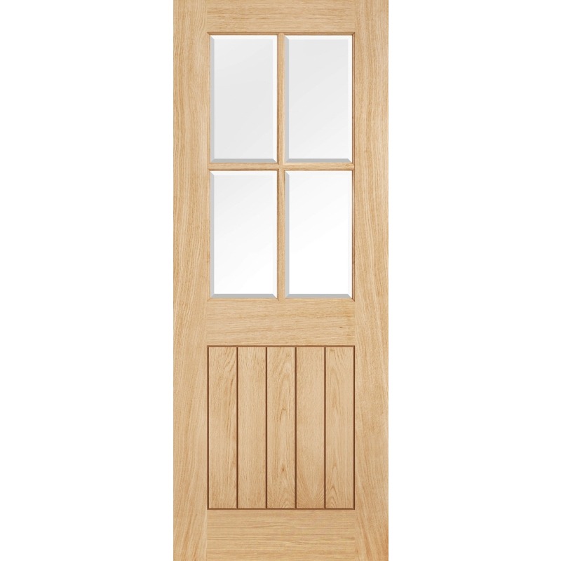 Internal Oak Belize 4 Light Glazed Door